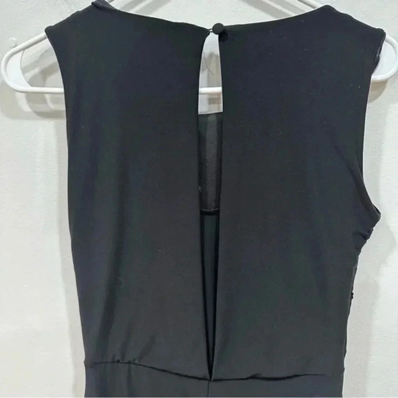 Monsoon black long sleeveless beaded front dress - Picture 5 of 7